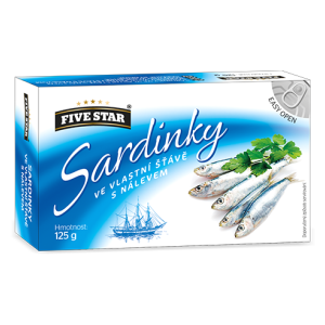 Sardinky 125g ve vl.šťávě EO (215532.33)