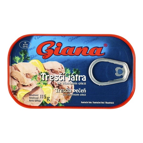 Tresčí játra 115g GIANA (215622.33)
