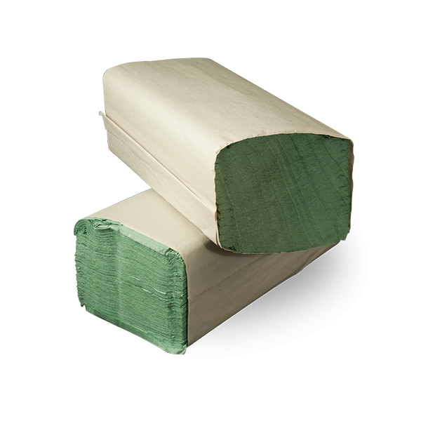 Papírový ručník ZZ zelený 200ks (410300.45)