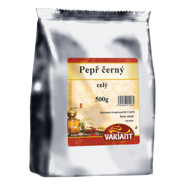 Pepř černý celý 500g (242303.20)