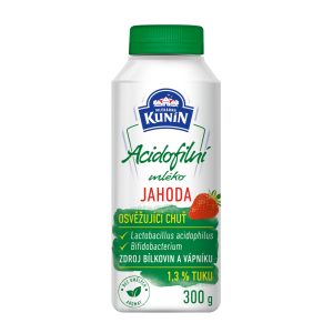 Acidofilní mléko jahoda