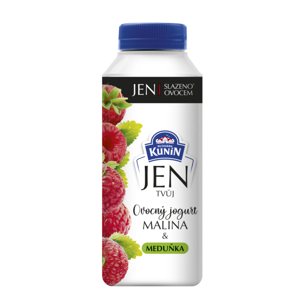 JEN jogurt na pití malina + meduňka