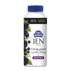 JEN jogurt na pití ostružina + bezinka