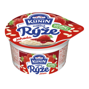 Mléčná rýže jahoda