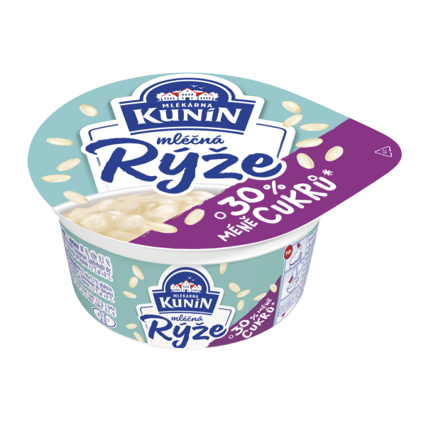 Mléčná rýže se sníženým obsahem cukru