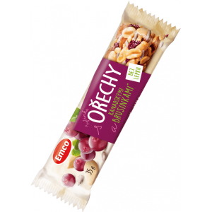 EMCO tyčinka ořechy a kanad.brusinky 35g (290042.27)