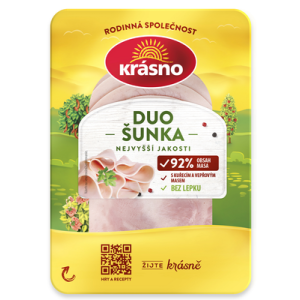 Šunka DUO 92% masa 100g KRÁSNO (130704.10)
