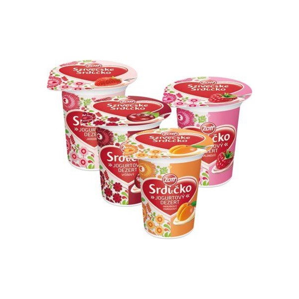 Jogurt Srdíčko 125g mix (121274.02)