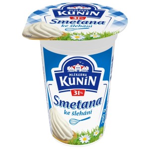 Smetana 200ml ke šlehání 31% Kunín (123122.04)