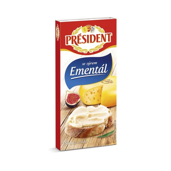 Sýr tavený 150g Président ementál (124503.05)