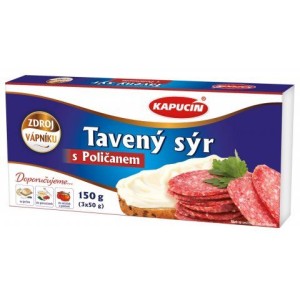 Sýr tavený 150g Kapucín s poličanem (124522.05)